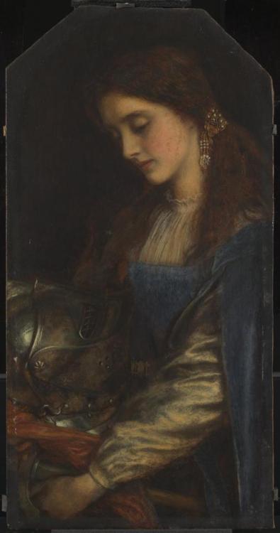 Elaine with the Armour of Launcelot, Arthur Hughes, 1867Source: Tate