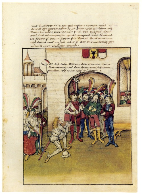 Illustrations from the Spiezer Chronik by Diebold Schilling the Elder, 1480s Switzerland