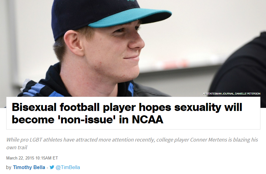 sorrynotsorrybiConner Mertens on coming out as bisexual in the of picture