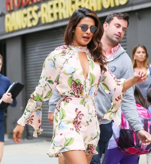 bollywoodhqs:Priyanka Chopra on the sets of “Isn’t It Romantic in NYC.