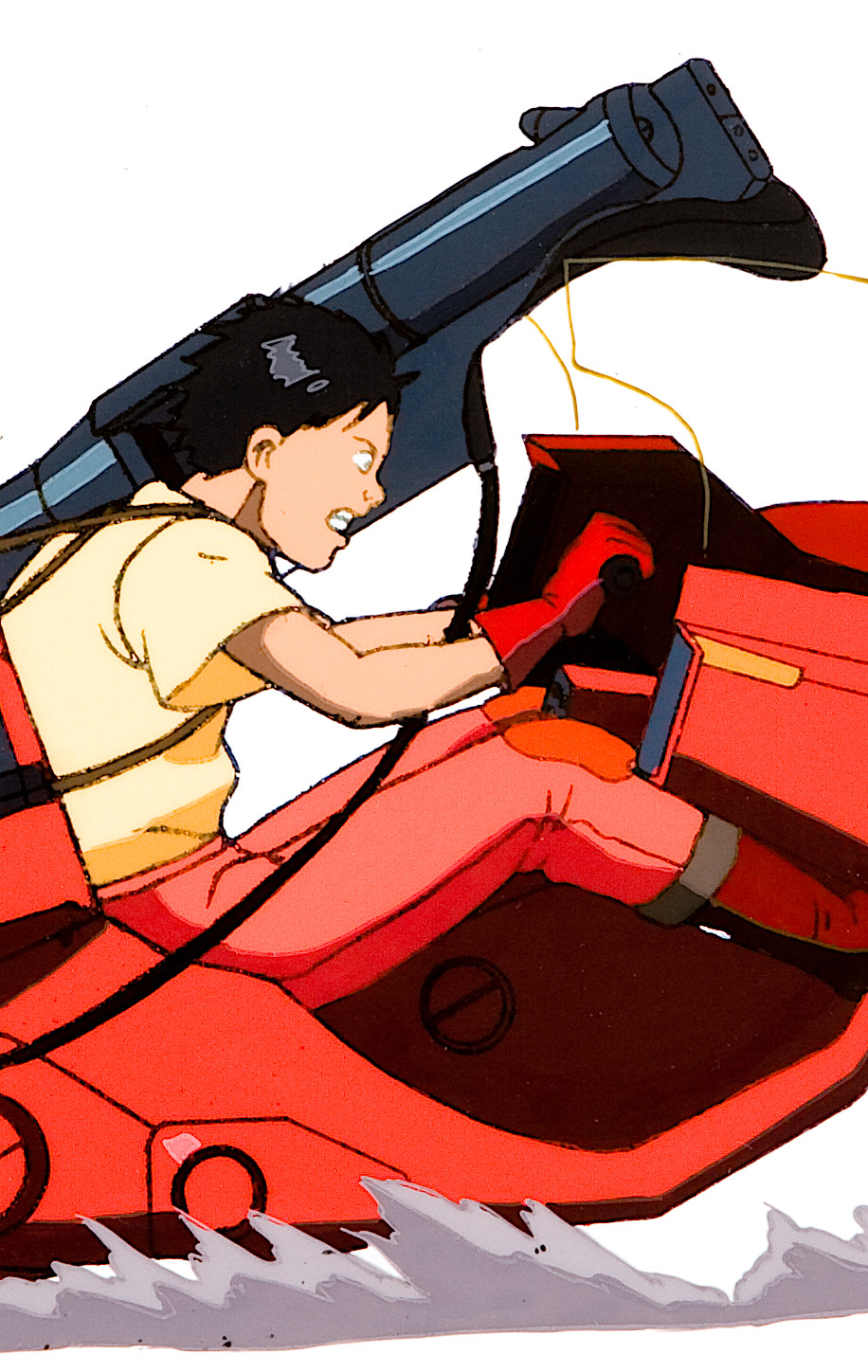 subject-28:  Akira (1988) / Cel / 240mm x 350mmKaneda lands after launching off an