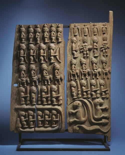  Door Panel, Yoruba Culture by Master of Ikerre (active c. 1900-1914), late 1800s, High Relief, carv