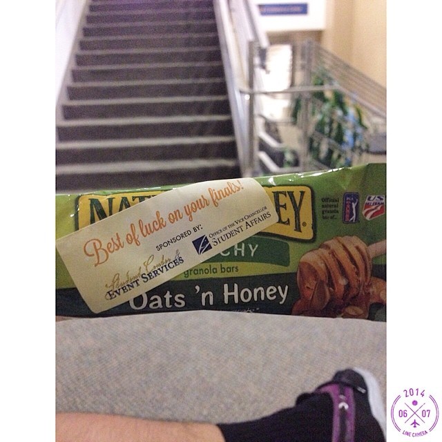 Day 46: Finals week has officially begun! Good luck to everyone! These granola bars