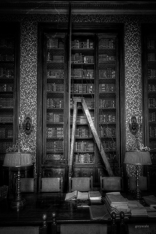 beautifulgreyscale:  Old Medical Library by W. Brian Duncan | Edits