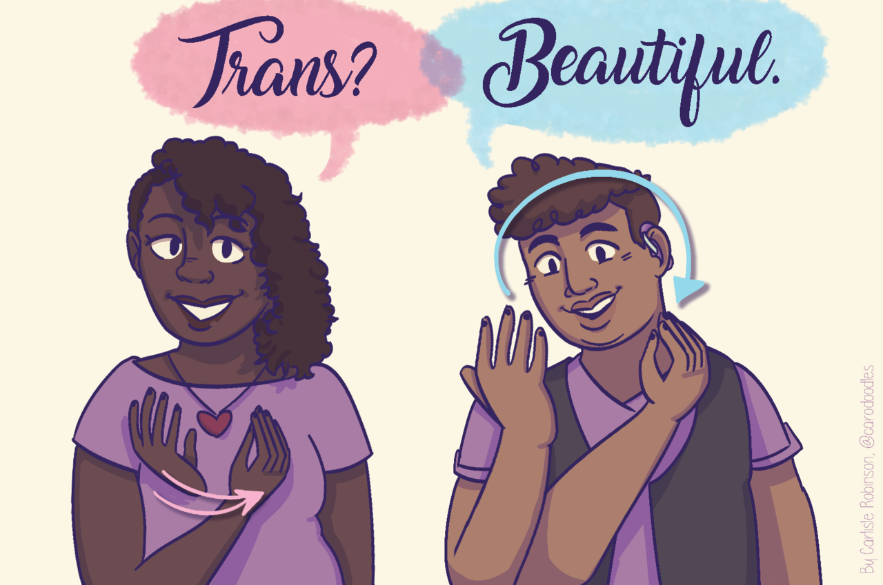 carodoodles:  Happy Trans Day of Visibility from your fellow Deaf Trans artist! Enjoy