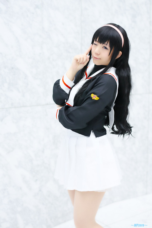 Japanese cosplayer Kousaka Yun as Tomoyo from Cardcaptor Sakura.