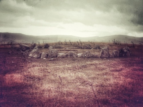 Moel Ty Uchaf Stone Circle, nr Llandrillo, Wales, 10.8.18.This is the very first time I&rsquo;ve vis