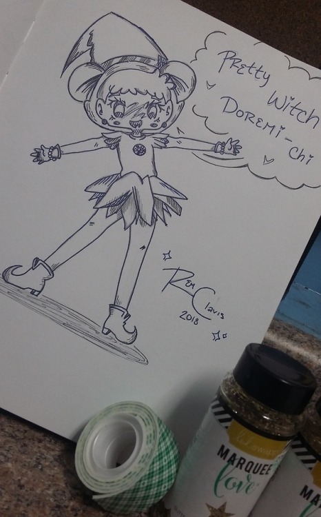 I forgot that I drew my wonderful child: Doremi-chi for Inktober! Whoopsss