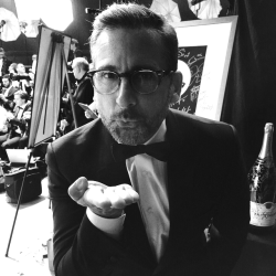 Fancy a smooch from Steve Carell? 