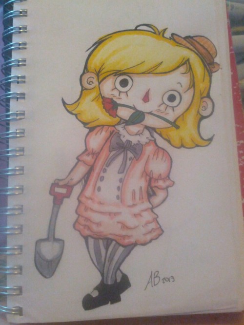 Drew my little mayor yesterday and finished coloring it today. Isn’t she a cutie!