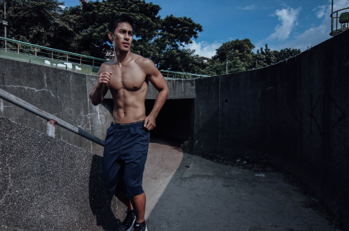 karlotorio:  Jules Aquino, UP Diliman Track and Field for Bench Body Language Lensed by Karlo Torio Assisted by Rennell Salumbre Clothes from Bench 