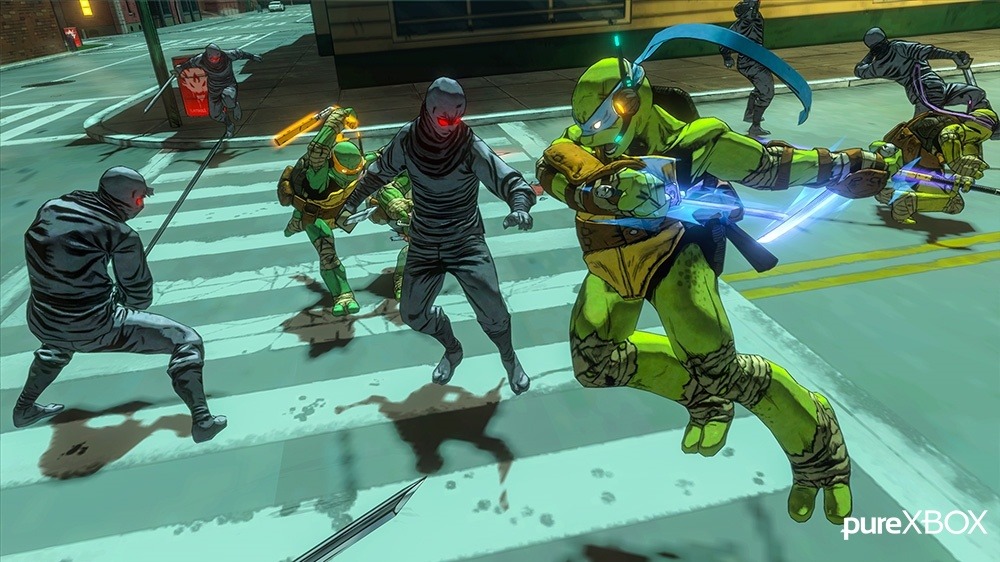 grimphantom2:  elementlizard:  Screen shots form “Teenage Mutant Ninja Turtles: