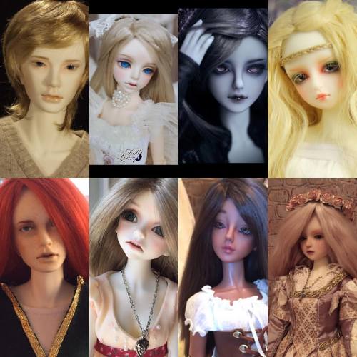 I thought this was a fun tag and it&rsquo;s neat to see how customizable BJDs can be. The top row ar