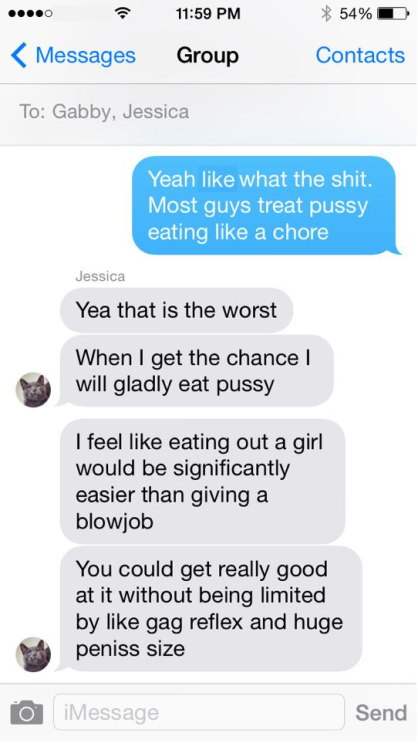 Gonna start posting some of the conversations my two ladies and I have about sex in our group conver