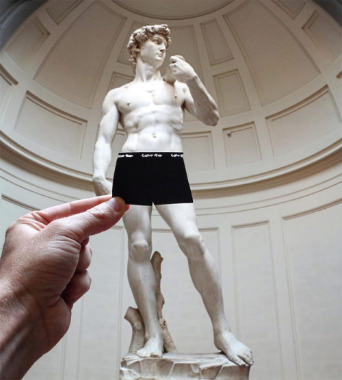 archiemcphee:  Meanwhile London-based artist Rich McCor, aka paperboyo (previously featured here), continues to travel the world using simple paper cutouts to cleverly transform famous landmarks and other buildings into awesome new attractions. Suddenly