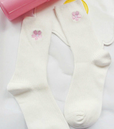 XXX coquettefashion:  Cute SocksStrawberry Trim photo