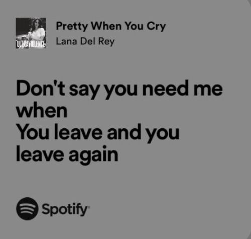 No One In The World Understands Me Like Lana Del Rey.