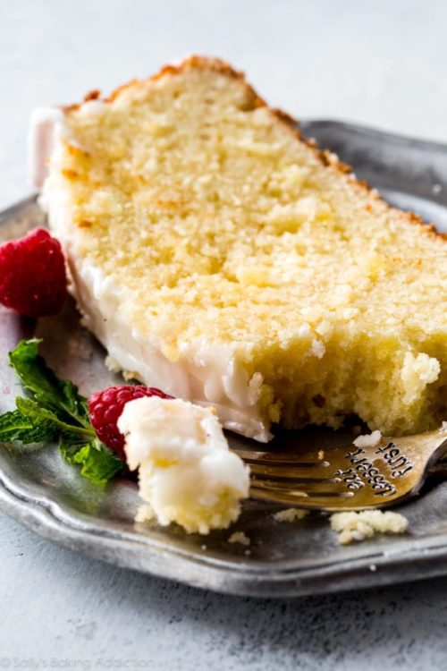 Iced Lemon Pound Cake