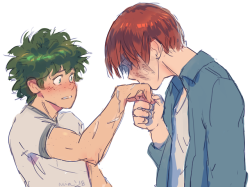 anxioussailorsoldier:  au where these two can manage physical contact without one of them spontaneously combusting  