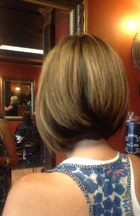 Short layered bob hairstyle