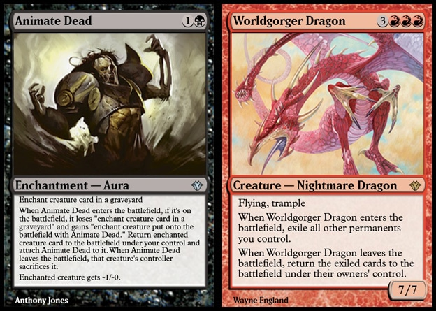 Combo Necromancy +Worldgorger Dragon + Magic: the Gathering MTG