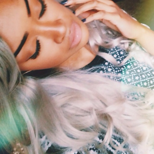 imninm:Black girls with grey/silver hair