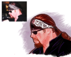 dead catman #if taker ever saw this he would immediately insult me #the undertaker#wwe #wwe fan art #wwe undertaker#mark calaway#fan art #sorry 4 the poor quality #dont repost#my art