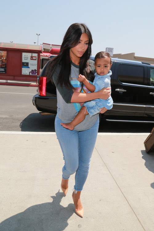 Kim and North catching a flight at the Burbank airport 9/8/14