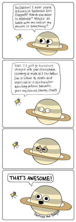 starhasarrived:willymaykit:Cassini’s Retirement What were you up to back in 1997? It was an exciting