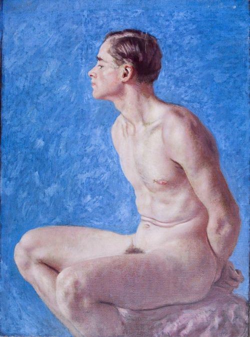 beyond-the-pale:Portrait of Young Man with Hands Behind Back Denman Waldo Ross - Harvard Art Museums