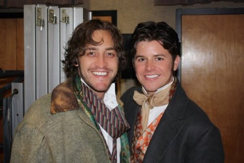 Joseph Spieldenner and Jason Forbach as Grantaire and Enjolras from Les Miserables.