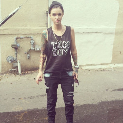 tomboystyleblog:  Ruby rose. Tomboy style 