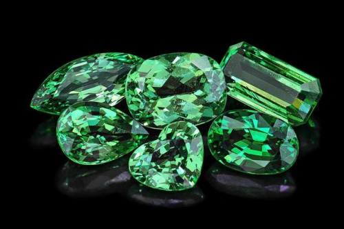 Tsavorite garnet was first discovered in Tanzania in 1968, and was named after the Tsavo National Pa