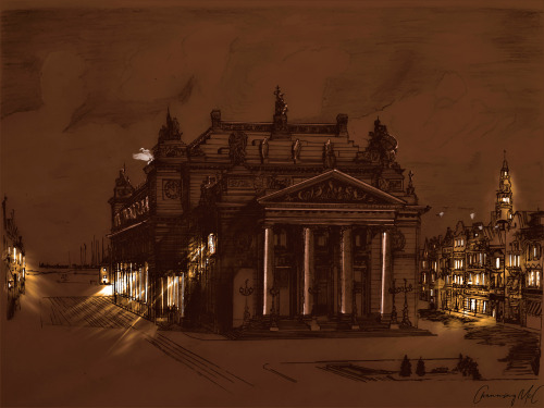 Sketch by Channing H.M / Amsterdam.