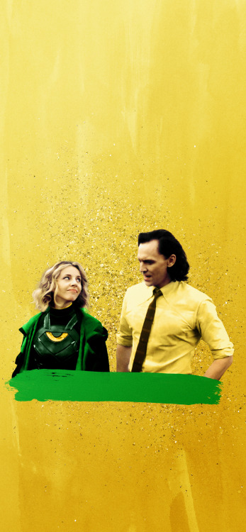 perfectopposite: Loki & Sylvie lockscreens (requested by anonymous)two lockscreens, 1284x2778cli