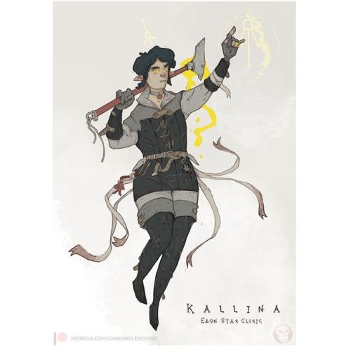 Kallina - cleric of the Ebon Star__________________ #art #dungeonsanddragons #characterdesign #lor