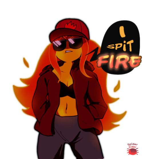 spiderciderko: She Who Spits Fire (literally) I want to draw many characters in a variety of art sty