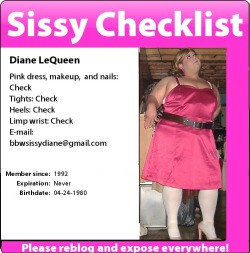 sissies-humiliated:  diane-l:  I make a lot