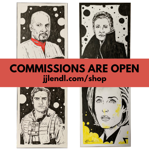 Character commissions are now open! Spots are very limited. Excited to find out who I’ll be dr