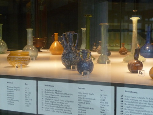 Romano-Germanic MuseumGlassware fabricated by local artisans, 3rd and 4th centuries CE.Cologne, Nove