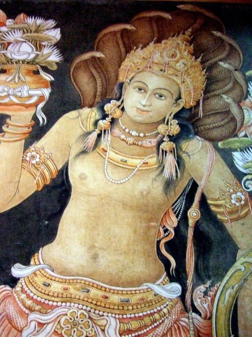 arjuna-vallabha:Nagaraja, Mural by Soliyas Mendis, Kelaniya Vihara