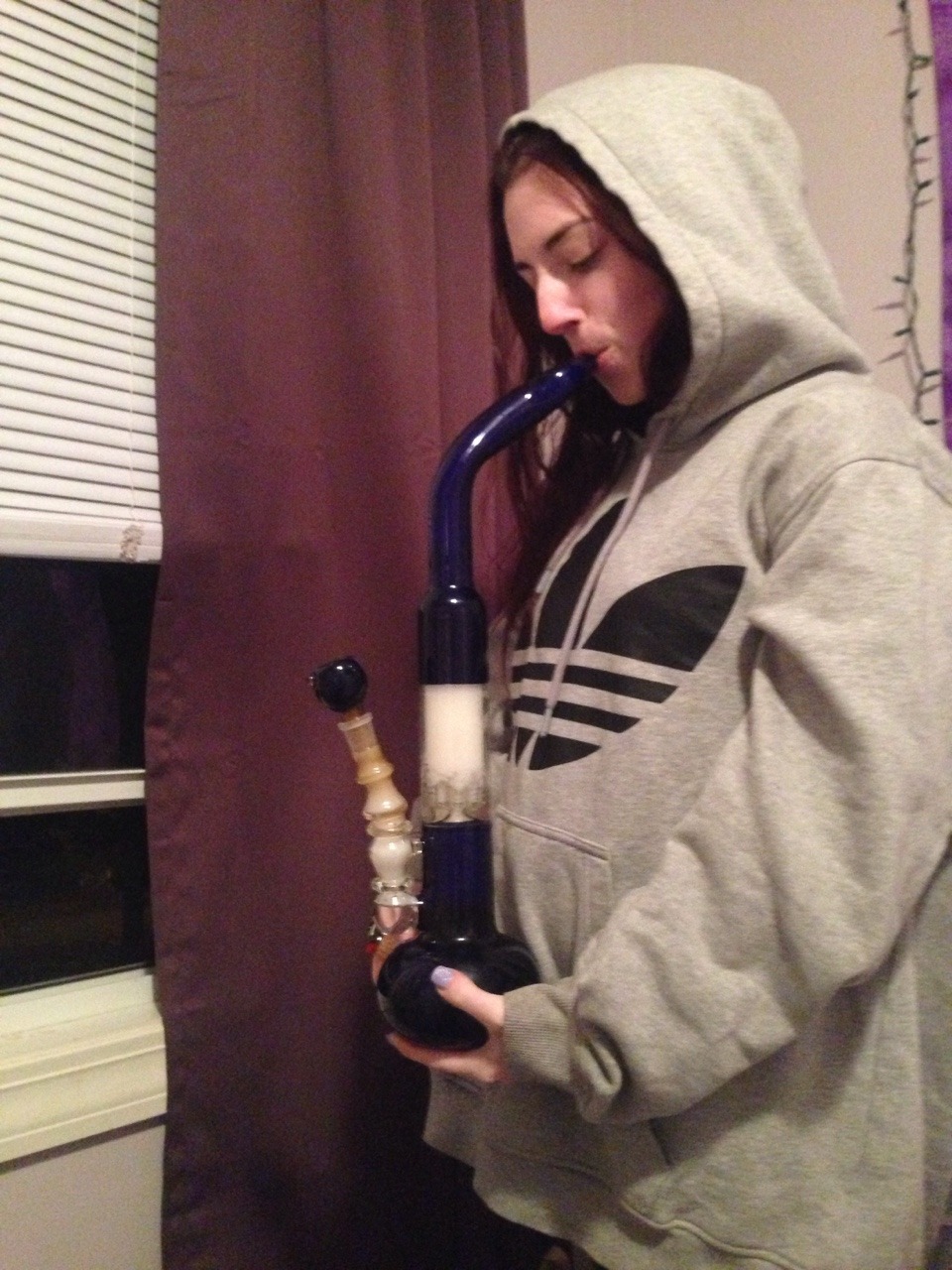 aweedprincess:  My new sax bong ☺️🙌💨