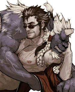 rum-locker:  Kimahri x Auron (FFX)  Took