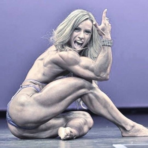 femalemuscletalk:  Sit in the front row at your own risk. I am a live wire when I get on stage.  http://bit.ly/10U4NH #female bodybuilding #bodybuilding #fitness #female wrestlers #bikini #women’s physiques