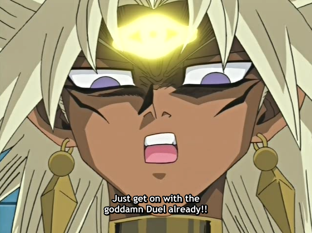 shadowwhisper123:  I love how all throughout this duel Yami, Kaiba, and Jounouchi