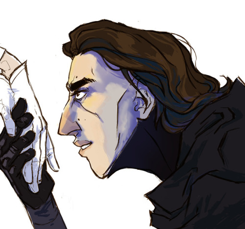 itssteffnow: Wooops I almost forgot this one…Emperor Hux and this time with his favorite Knight of R