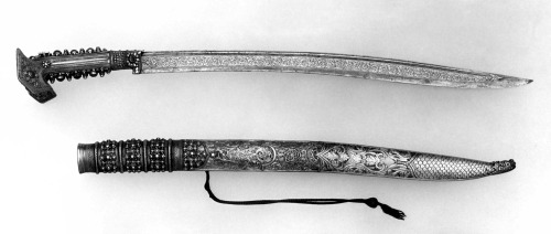 art-of-swords: Yatagan Sword with ScabbardDated: dated A.H. 1238/A.D. 1822 Culture: Anatolian or Bal