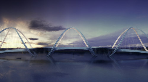 San Shan (三⼭) Bridge | Architect: Penda