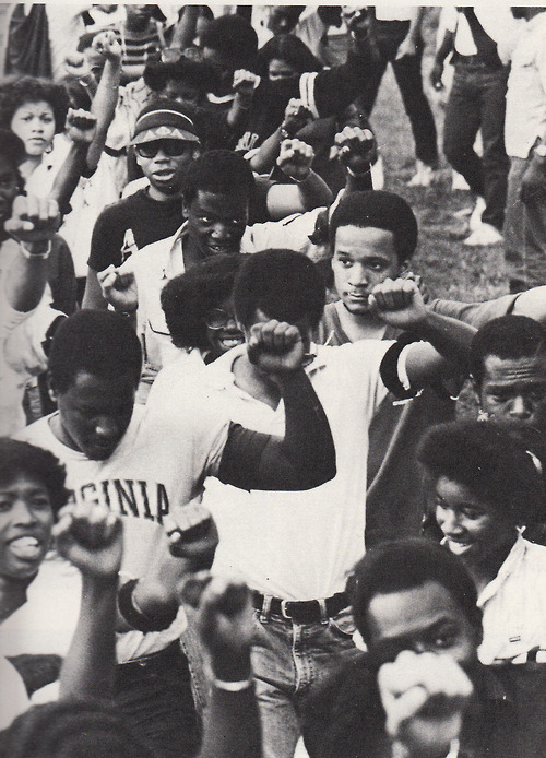 Black Student Protest During Reagan Era.