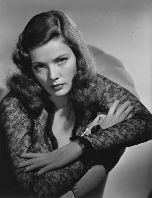 mattybing1025: Gene Tierney photographed by Frank Powolny, c. early 1940s